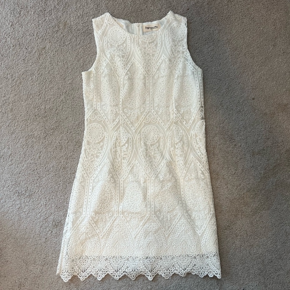 NWOT White Dress Size Large